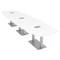 Skutchi Designs 45 in W, 166 in L, 29 in H, Engineered Wood Top, White HAR-ABOT-46X168-DOU-ELEC-XD09 - alternate 1